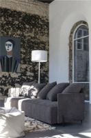 Billede af Bent Hansen Pado 1 3 pers. Sofa L: 245 cm - Eros 36 Light Brown / Sort Stel