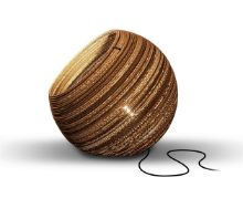 Billede af Think Paper Globe Gulvlampe Ø: 44 cm - Natur