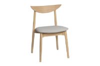 Billede af Haslev Symphony Spisebordstol SH: 43 cm - Hvidolieret Eg/Cura 61168