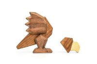 Billede af FableWood Papegøjen 12x16 cm - Valnød/Ask OUTLET