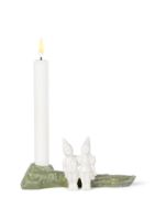 Billede af Kähler Christmas Tales Julekram H: 8,5 cm - Hvid/Grøn OUTLET