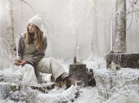 Billede af Kähler Christmas Tales Julekram H: 8,5 cm - Hvid/Grøn OUTLET