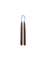 Billede af Ferm Living Dipped Candles Set of 8 H: 15 cm - Brown OUTLET