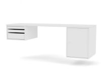 Billede af Montana Selection Workshop Skrivebord 140,7x48,4x46,8 cm - 101 New White