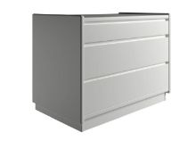 Billede af Kaagaard 338047 Kommode med Sokkel 80x51x47cm - Hvidmalet