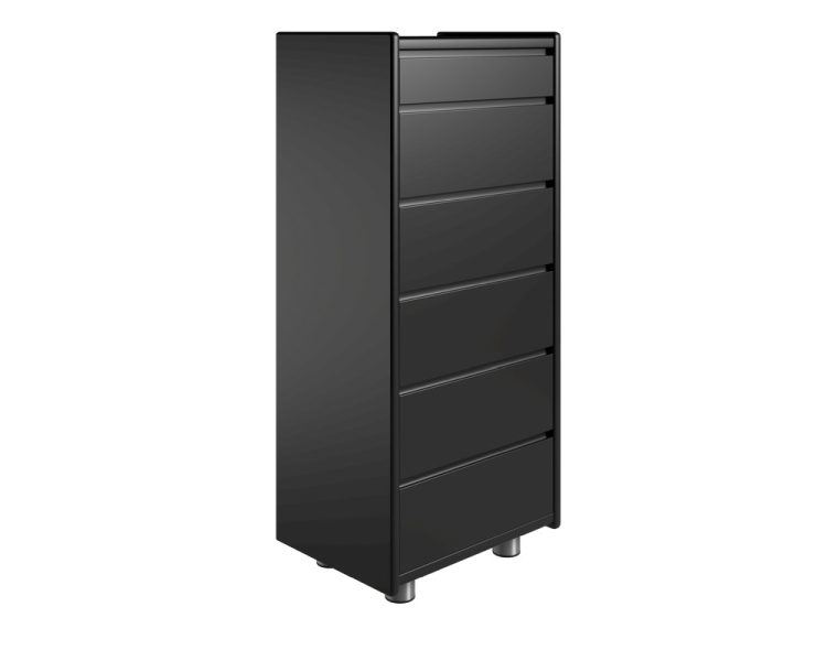 Billede af Kaagaard 665037 Kommode med Metalben 102x50x37cm - Sortmalet