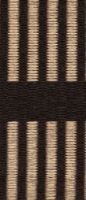 Billede af Woodnotes Cut Stripe Carpet Sewn Edges 80x200 cm - Black/Natural