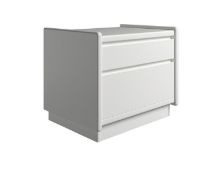 Billede af Kaagaard 225037 Sengebord med Sokkel 34x50x37 cm - Hvidmalet