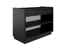 Billede af Kaagaard 318037 Sengebord med Sokkel 51x80x37 cm - Sortmalet