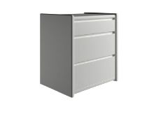 Billede af Kaagaard 335037 Sengebord Vægophængt 51x50x37 cm - Hvidmalet