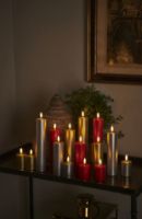 Billede af Sirius Sille Exclusive Batteridrevet Stearinlys H: 20 cm - Sølv