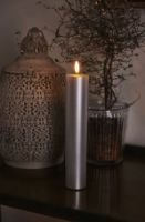 Billede af Sirius Sille Exclusive Batteridrevet Stearinlys H: 25 cm - Sølv