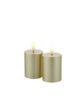 Billede af Sirius Sille Mini 2 stk Batteridrevet Stearinlys H: 7 cm - Guld