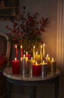 Billede af  Sirius Sille Exclusive 3 stk Batteridrevet Stearinlys H: 10/12,5/15 cm - Sølv OUTLET