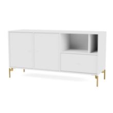 Billede af Montana Mega 200803 Skænk med ben 115,2x38 cm - 101 NewWhite / Brasshite