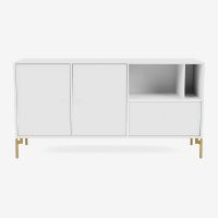 Billede af Montana Mega 200803 Skænk med ben 115,2x38 cm - 101 NewWhite / Brasshite