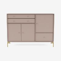 Billede af Montana Mega 201202 Skænk med ben 115,2x38 cm - 137 Mushroom / Brass