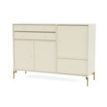 Billede af Montana Mega 201202 Skænk med ben 115,2x38 cm - 150 Vanilla / Brass 