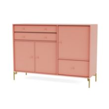 Billede af Montana Mega 201202 Skænk med ben 115,2x38 cm - 151 Rhubarb / Brass