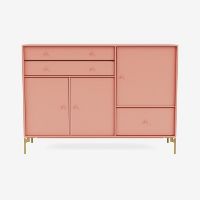 Billede af Montana Mega 201202 Skænk med ben 115,2x38 cm - 151 Rhubarb / Brass