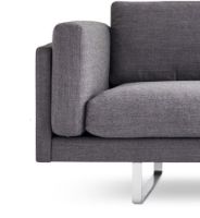 Billede af Erik Jørgensen EJ 280 2 Pers. Sofa 100 L: 240 cm - Foss 772/Børstet Krom