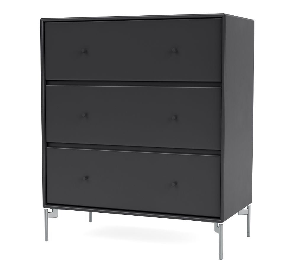 Billede af Montana Selection Carry Kommode med ben 69,6x69,6x38 cm - 04 Anthracite / Chrome