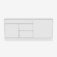 Billede af Montana Mega 200802 Skænk med sokkel 7 cm 115,2x38 cm - 101 NewWhite