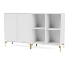 Billede af Montana Selection Pair Skænk med ben 139,2x69,6x38 cm - 101 New White / Brass
