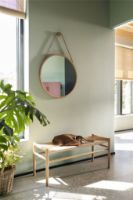 Billede af FDB Møbler I3 Mossø Spejl Ø: 40 cm - Oak / Nature