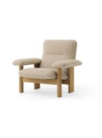 Billede af Audo Copenhagen Brasilia Lounge Chair SH: 39 cm - Natural Oak/Bouclé 02 