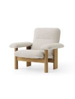 Billede af Audo Copenhagen Brasilia Lounge Chair SH: 39 cm - Natural Oak/Moss 0011