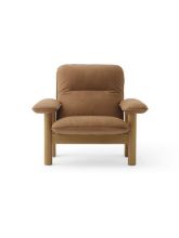 Billede af Audo Copenhagen Brasilia Audo Copenhagen Brasilia Lounge Chair  - Natural Oak/Dunes Camel 21004