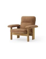 Billede af Audo Copenhagen Brasilia Audo Copenhagen Brasilia Lounge Chair  - Natural Oak/Dunes Camel 21004