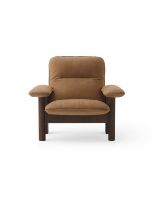Billede af Audo Copenhagen Brasilia Lounge Chair SH: 39 cm - Walnut/Dunes Cognac 21004