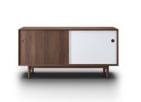 Billede af Sibast Furniture No 11 Skænk L: 152 cm - Walnut/White & Blue/Metal