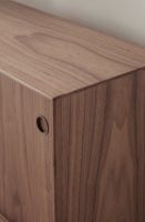 Billede af Sibast Furniture No 11 Skænk L: 152 cm - Walnut/White & Blue/Metal