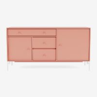 Billede af Montana Mega 200802 Skænk med ben 115,2x38 cm - 151 Rhubarb / Snow