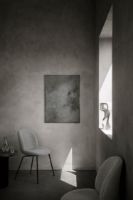 Billede af GUBI Beetle Dining Chair SH: 45,5 cm - Black Base / Dedar Karakorum