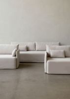 Billede af Audo Copenhagen Offset 3 Pers. Sofa med Løst Betræk L: 228 cm - Cotlin Oat