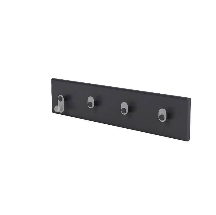 Billede af Montana Knagerække med 4 knager 10x46,8 cm - 04 Anthracite 