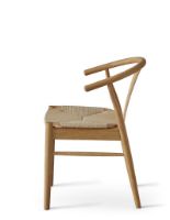 Billede af Findahl by Hammel FRIDA Spisebordsstol med naturflet SH: 46 cm - Olieret Eg/Natur