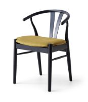Billede af Findahl by Hammel Frida Stol SH: 46 cm - Sortlakeret Eg / Corsica160