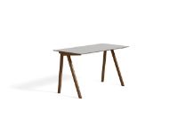 Billede af HAY CPH 90 Desk 130x65x74 cm - Lacquered Solid Walnut/Pebble Grey Linoleum