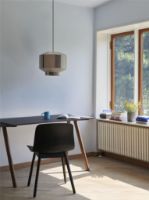 Billede af HAY CPH 90 Desk 130x65x74 cm - Lacquered Solid Walnut/Pebble Grey Linoleum