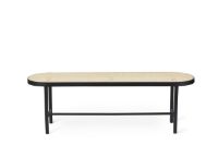 Billede af Warm Nordic Be My Guest Bænk L: 140 cm - Black Noir/French Cane