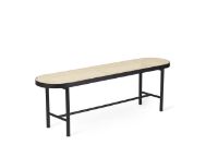 Billede af Warm Nordic Be My Guest Bænk L: 140 cm - Black Noir/French Cane