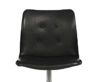 Billede af Bent Hansen Primum Stol Fast Base - Zenzo 207 Læder/Rustfrit Stål