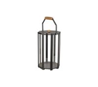 Billede af Cane-line Outdoor Lightlux Lanterne m. Hank Lille H: 41 cm - Lava Grey Aluminium/Teak