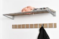 Billede af KNAX vandret 2 knagerække L: 19,8 cm - Sortbejdset Eg/Messing