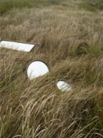 Billede af Stellar Works Utility Round Mirror Large Ø: 61 cm - Walnut Natural OUTLET